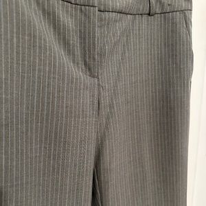 Gray Pinstripe Dress Pants